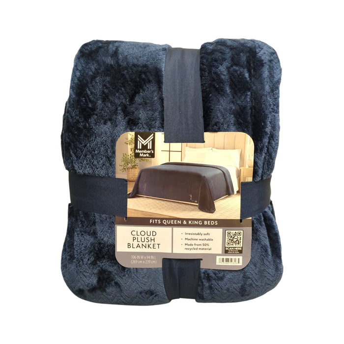 Member's Mark Oversized Cloud Touch Blanket, 106 x 94 in