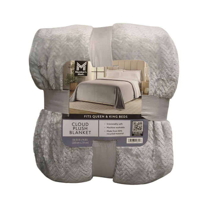 Member's Mark Oversized Cloud Touch Blanket, 106 x 94 in