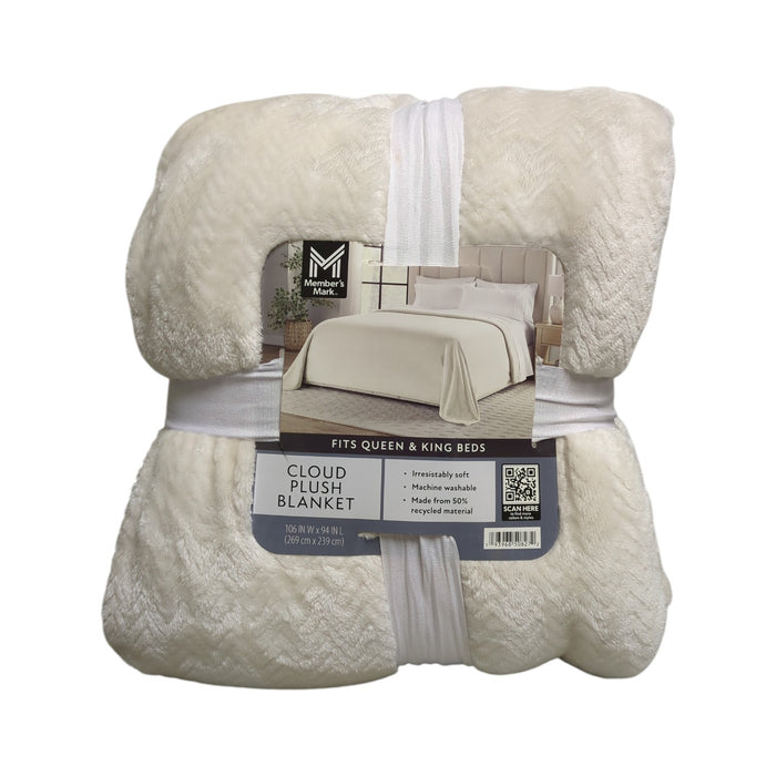 Member's Mark Oversized Cloud Touch Blanket, 106 x 94 in