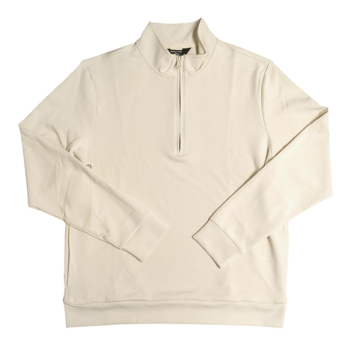 Member's Mark Men's Soft Sandwash Quarter Zip Mock Neck Pullover