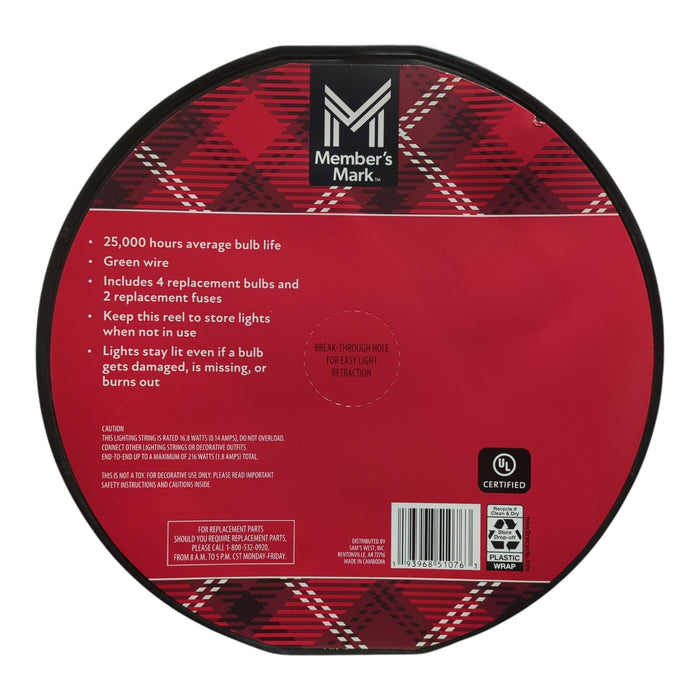 Member's Mark LED Mini Lights, 200 Count, 49.75", Warm White