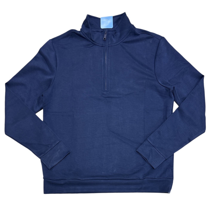 Member's Mark Men's Mock Neck Soft Sandwash Quarter Zip Pullover