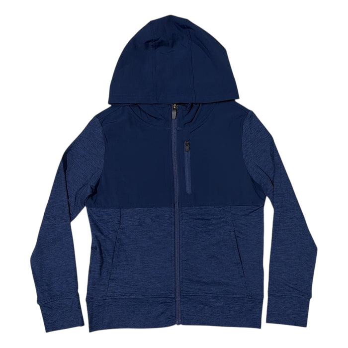 Member's Mark Boys Lightweight UPF 30 Full Zip Mixed Media Pocketed Hoodie