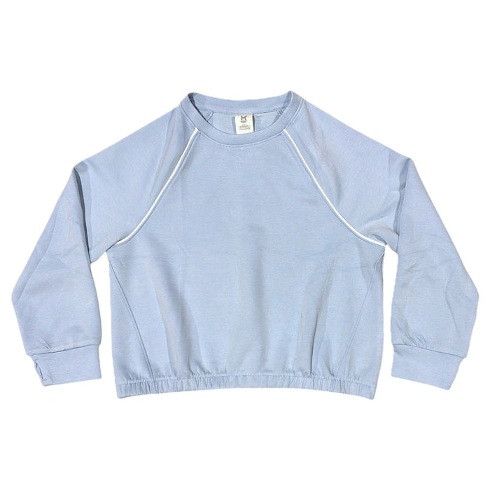 Member's Mark Girls Regular Fit Long Sleeve Sandwash Crew Neck Pullover