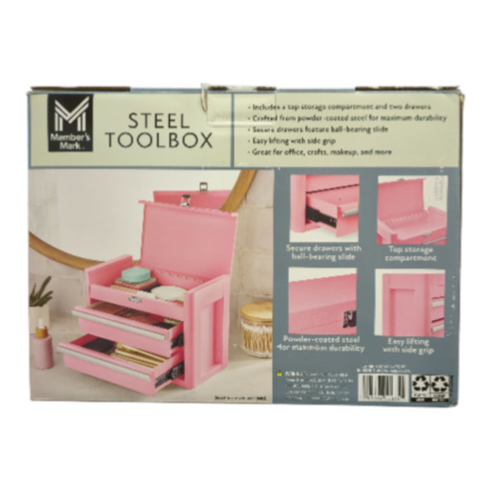 Member's Mark 2-Drawer Mini Powder Coated Steel Tool Box