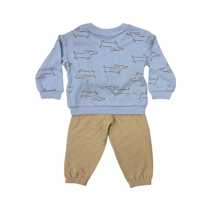Member's Mark Boy's 2 Piece Easy Pull On Long Sleeve & Pant Playwear Set