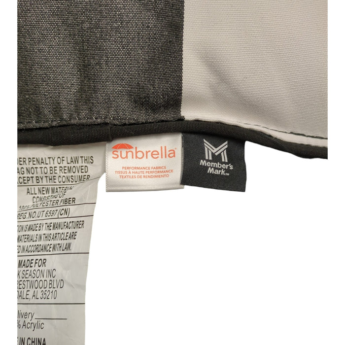 Member's Mark Cabana Outdoor Accent Pillows with Sunbrella Fabric, Set of 2