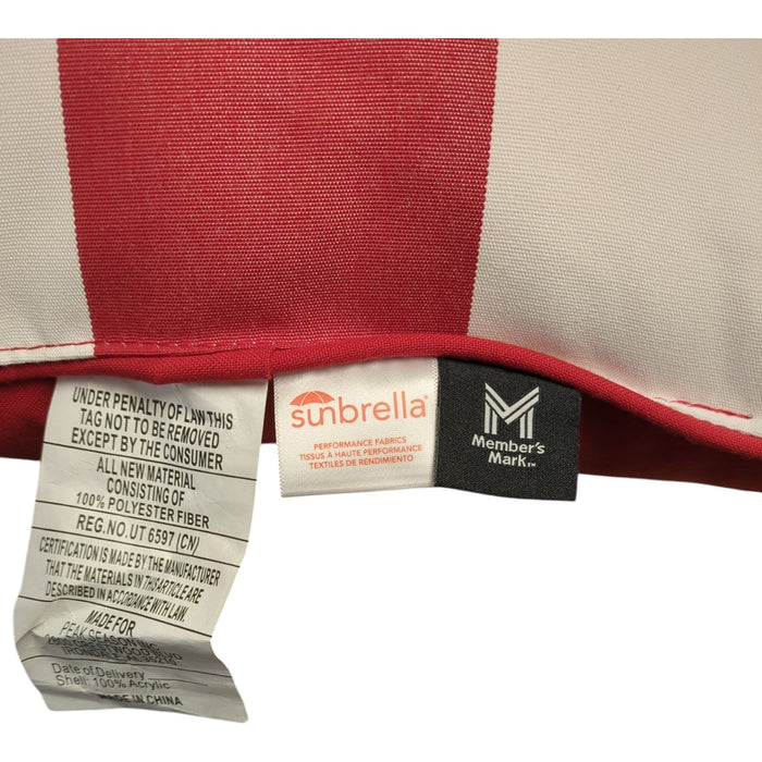 Member's Mark Cabana Outdoor Accent Pillows with Sunbrella Fabric, Set of 2