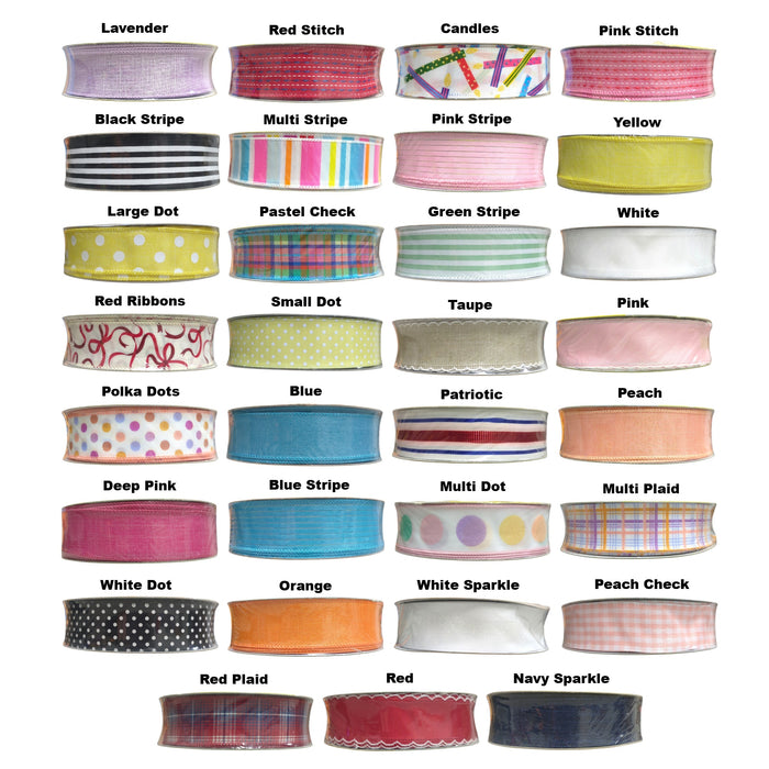 Member's Mark Wired Edge Premium Spring Ribbon, 1.5in Wide x 50yds
