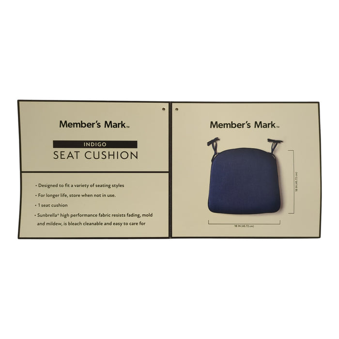 Member's Mark 18" Dining Cushion with Sunbrella Fabric