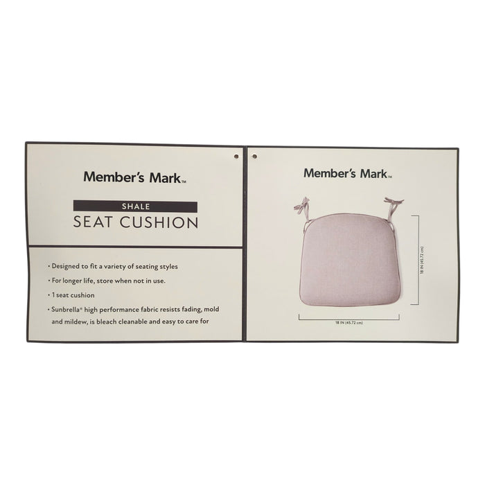 Member's Mark 18" Dining Cushion with Sunbrella Fabric