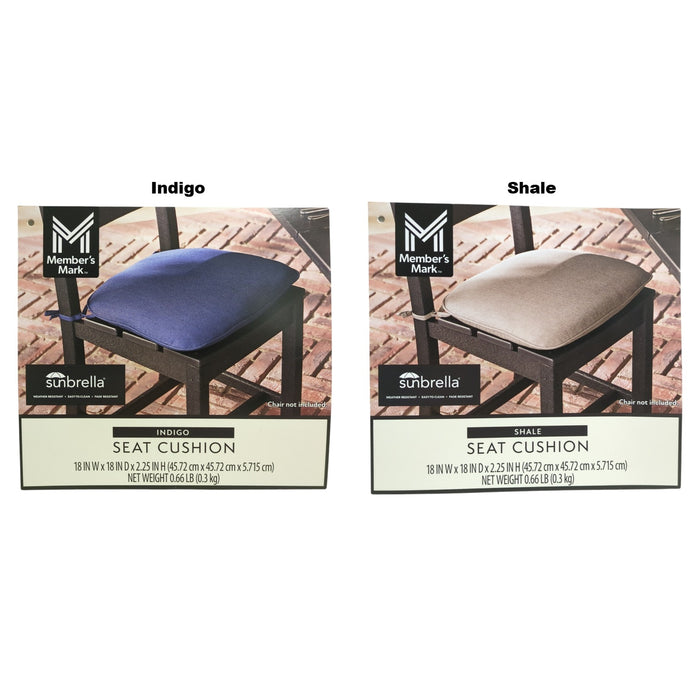 Member's Mark 18" Dining Cushion with Sunbrella Fabric