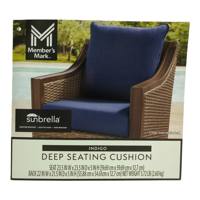 Member's Mark Deep Seating Cushion with Fade Resistant Sunbrella Fabric