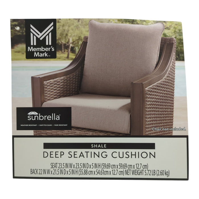 Member's Mark Deep Seating Cushion with Fade Resistant Sunbrella Fabric