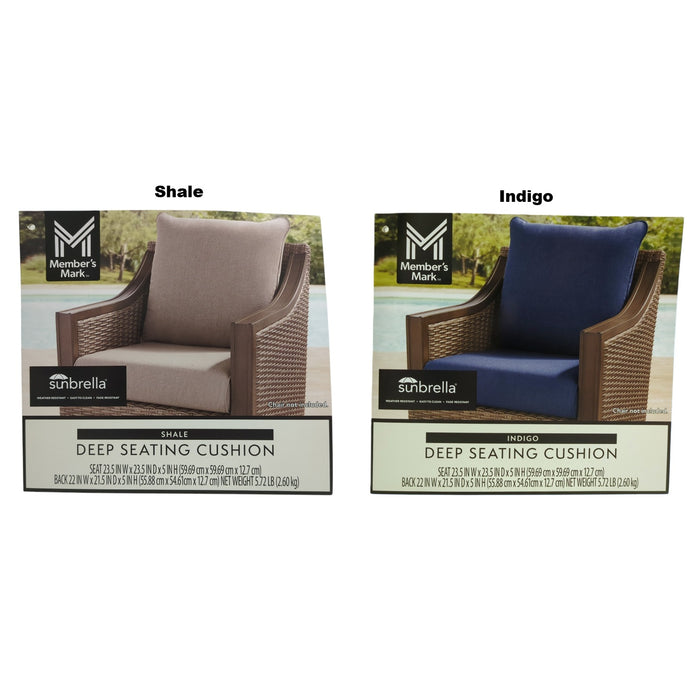 Member's Mark Deep Seating Cushion with Fade Resistant Sunbrella Fabric