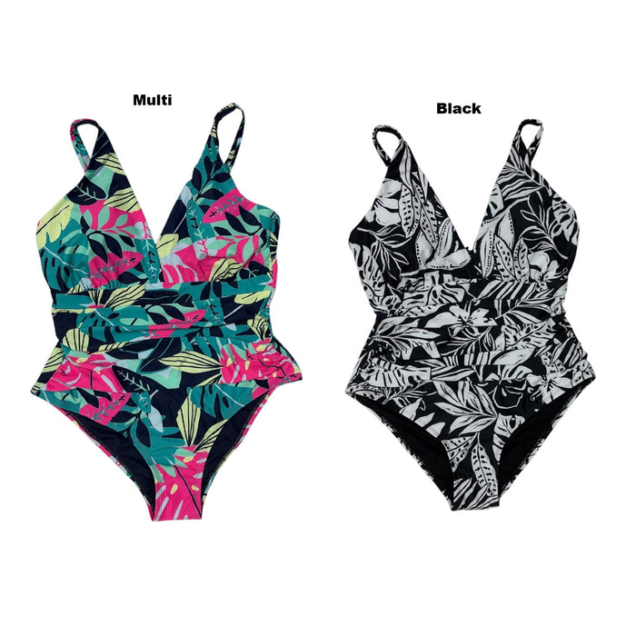 Member's Mark Women's Fully Lined V-Front One-Piece Swimsuit