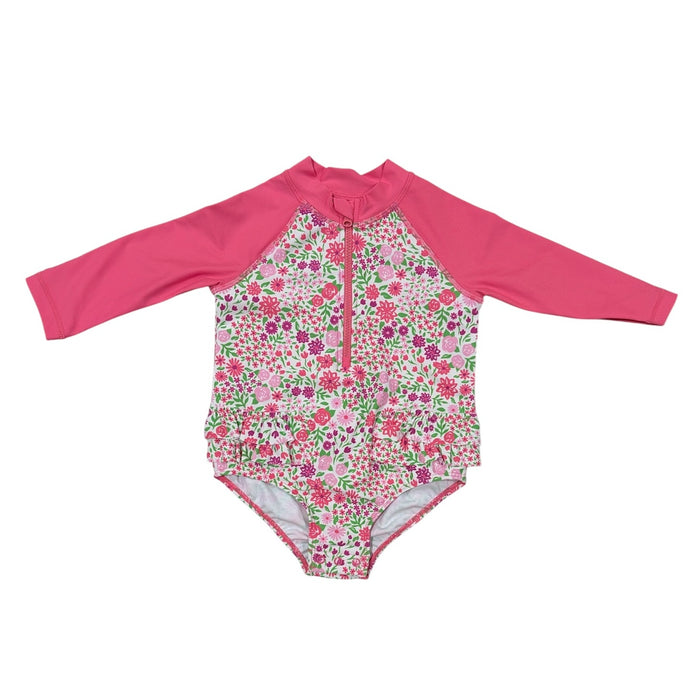Member's Mark Baby Girls UPF 50+ Rashguard One-Piece Swimsuit