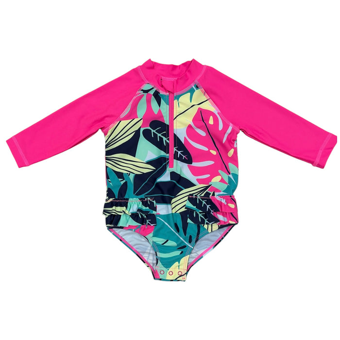 Member's Mark Baby Girls UPF 50+ Rashguard One-Piece Swimsuit