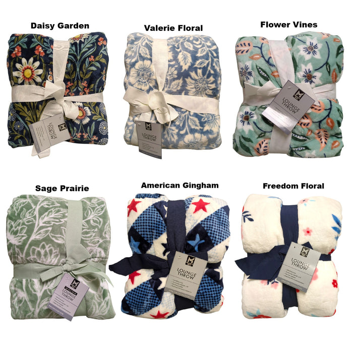 Member's Mark Oversized & Luxuriously Soft Seasonal Lounge Throw, 60" x 70"