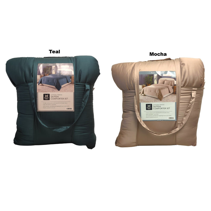 Member’s Mark 3-Piece Cotton-Tencel Sateen Comforter Set, Full/Queen