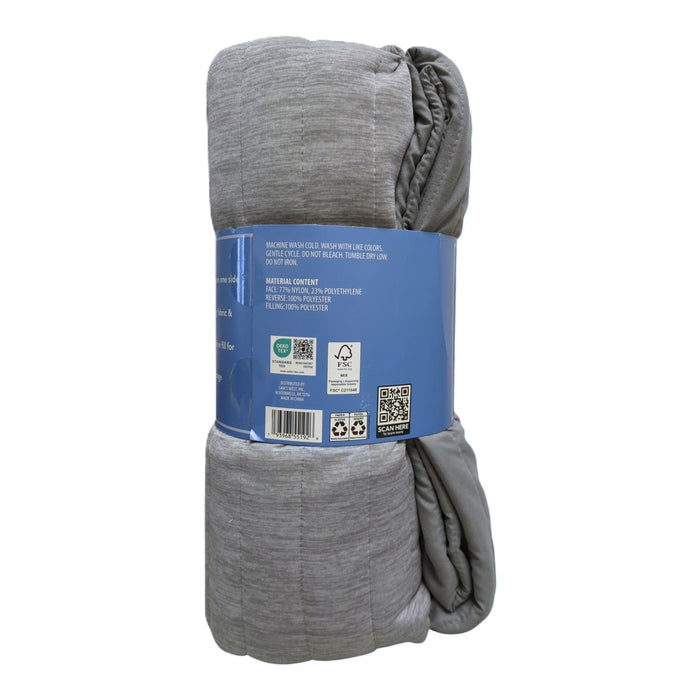 Member's Mark Cooling Throw Blanket, Grey, 60" x70