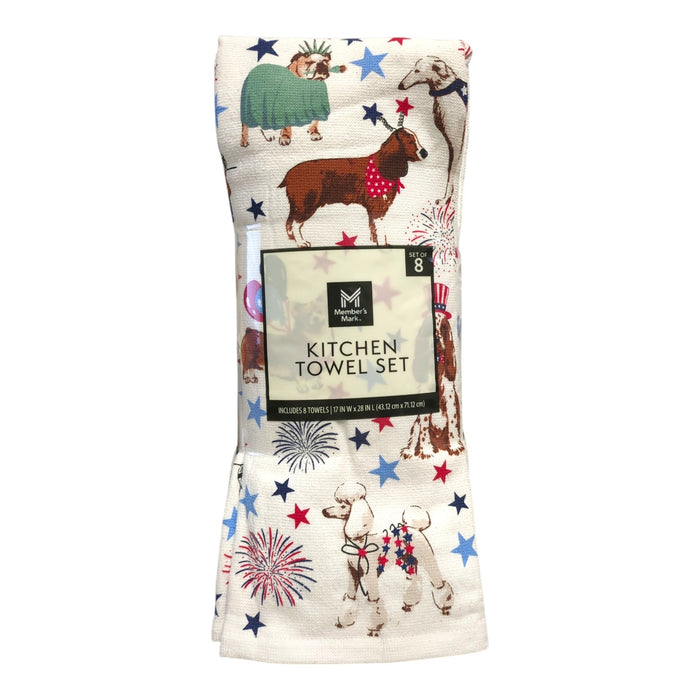 Member's Mark Super-Absorbent 100% Cotton Kitchen Towel Set, 8pc