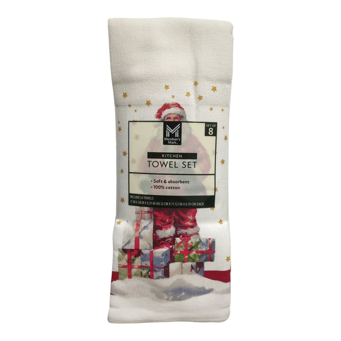 Member's Mark Super-Absorbent 100% Cotton Kitchen Towel Set, 8pc