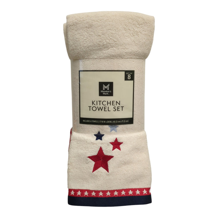 Member's Mark Super-Absorbent 100% Cotton Kitchen Towel Set, 8pc