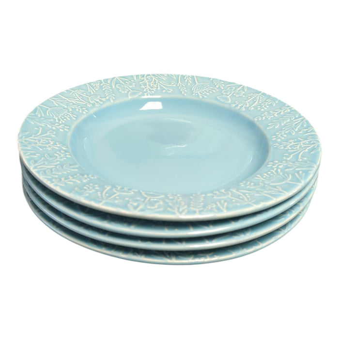 Member's Mark 4-Piece Ceramic Floral Texture Salad Plates