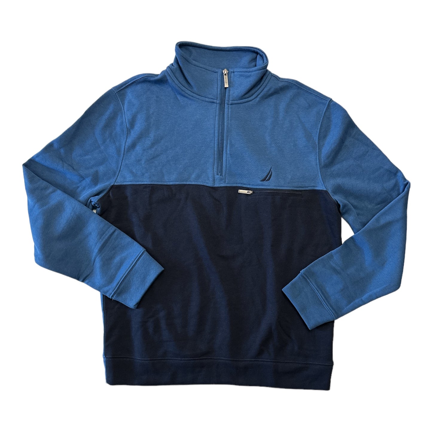 Nautica Men's Mock Neck Knit Active Quarter Zip Pullover Sweater