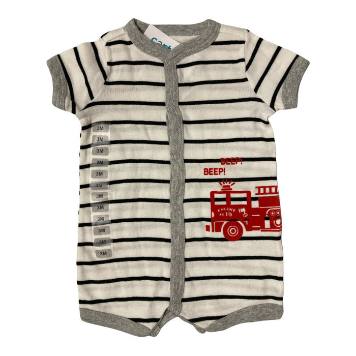 Carter's Boy's Cute & Lightweight All Cotton Romper