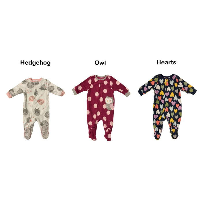 Carter's Girls Soft & Warm Polyester Fleece Footie Pajama