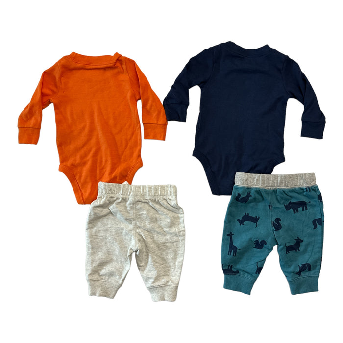 Carter's Baby & Toddler Boy's 4 Piece Long Sleeve Bodysuits & Jogger Pants Set
