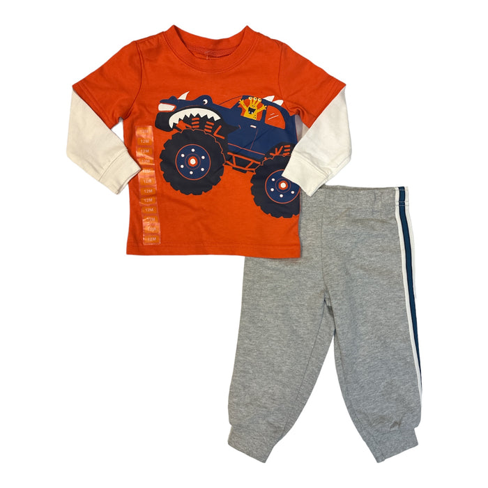 Carter's Baby & Toddler Boy's 2-Piece Long Sleeve Top & Jogger Pant Play Set