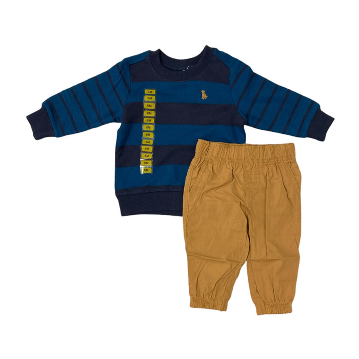 Carter's Boy's 2 Piece Long Sleeve French Terry Shirt & Pant