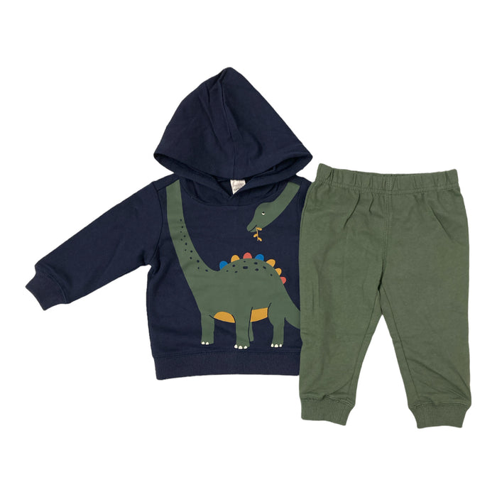 Carter's Boy's Fun & Cute Dinosaur Hoodie & Jogger Set