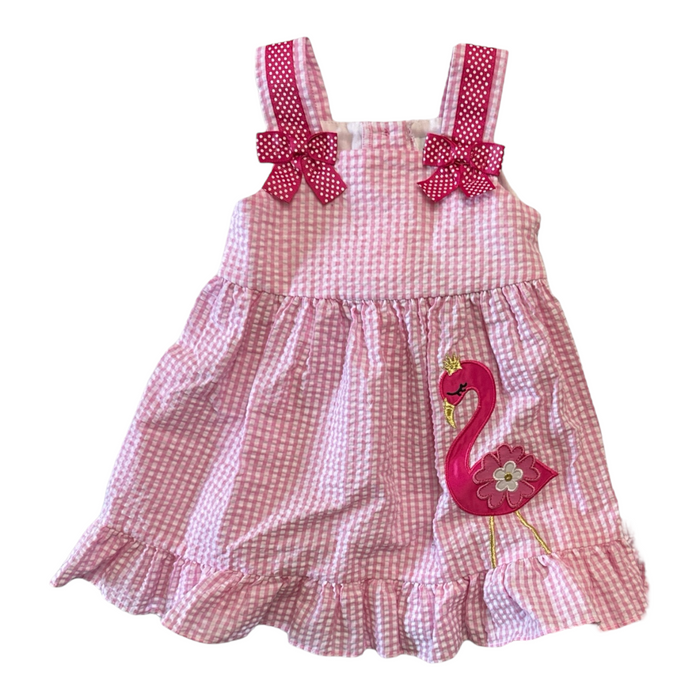 Counting Daisies Girl's All Occasion Seersucker Knee-Length Dress