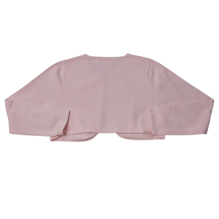 Rare Editions Girls Long Sleeve Button Neck Closure Cardigan