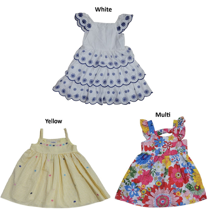 Counting Daisies Toddler Girls Easy Care Lightweight Woven Dress