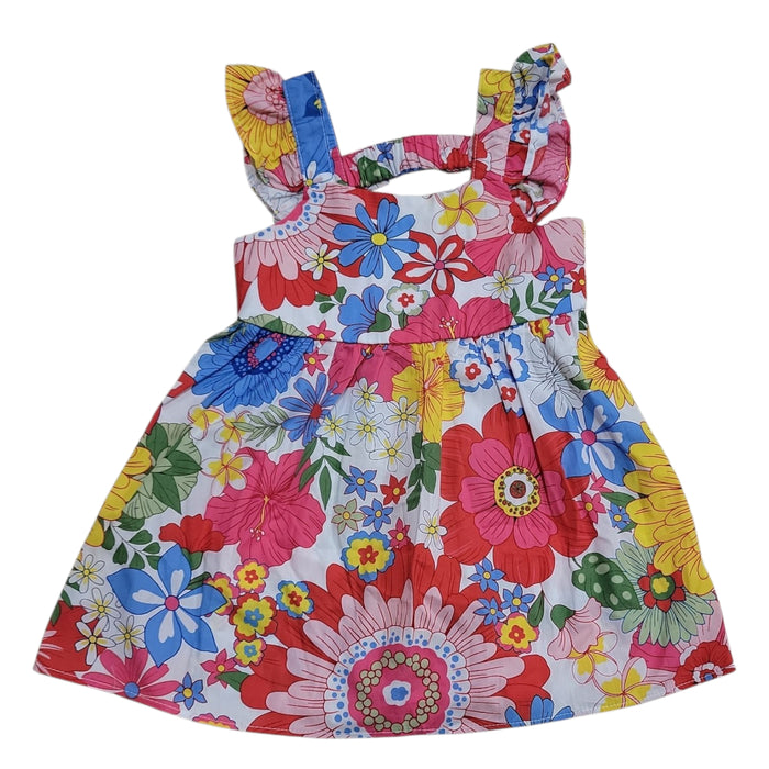 Counting Daisies Toddler Girls Easy Care Lightweight Woven Dress