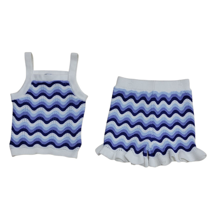 Rare Editions Toddler Girls 2-Piece Crochet Soft & Comfortable Short Set