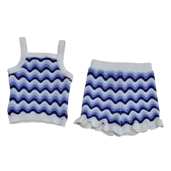Rare Editions Toddler Girls 2-Piece Crochet Soft & Comfortable Short Set