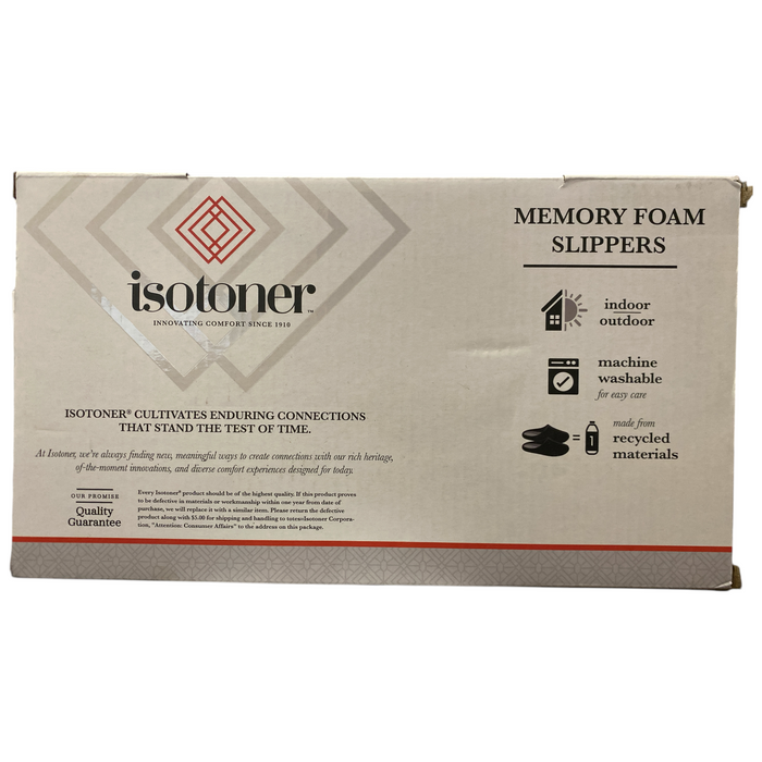 Isotoner Ladies Memory Foam Comfort Hoodback Slippers