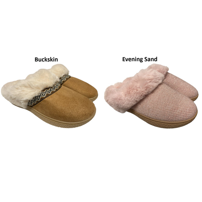 Isotoner Women’s Classic Comfort Memory Foam Hoodback Slippers