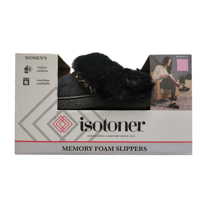 Isotoner Women's Memory Foam Classic Comfort Clog Slipper