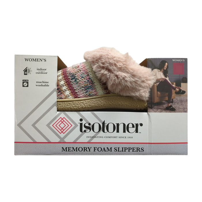 Isotoner Women's Memory Foam Classic Comfort Clog Slipper