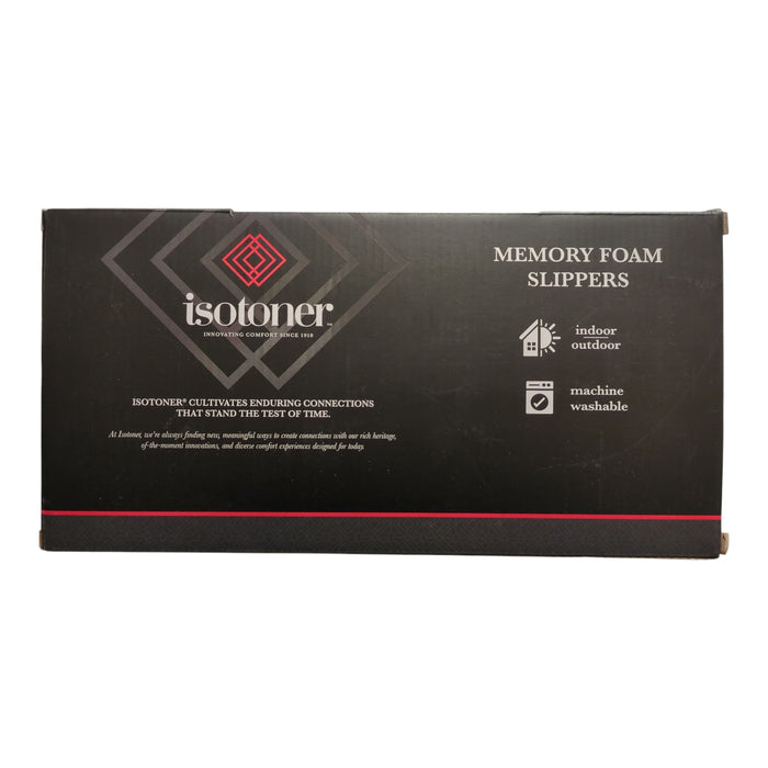 Isotoner Men's Classic Comfort Indoor/Outdoor Hoodback Slippers