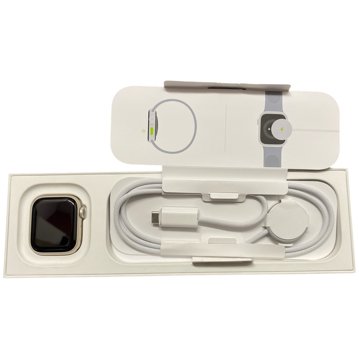 Apple Watch Series 9 GPS 41mm Starlight Aluminum Case with Starlight Sport Band