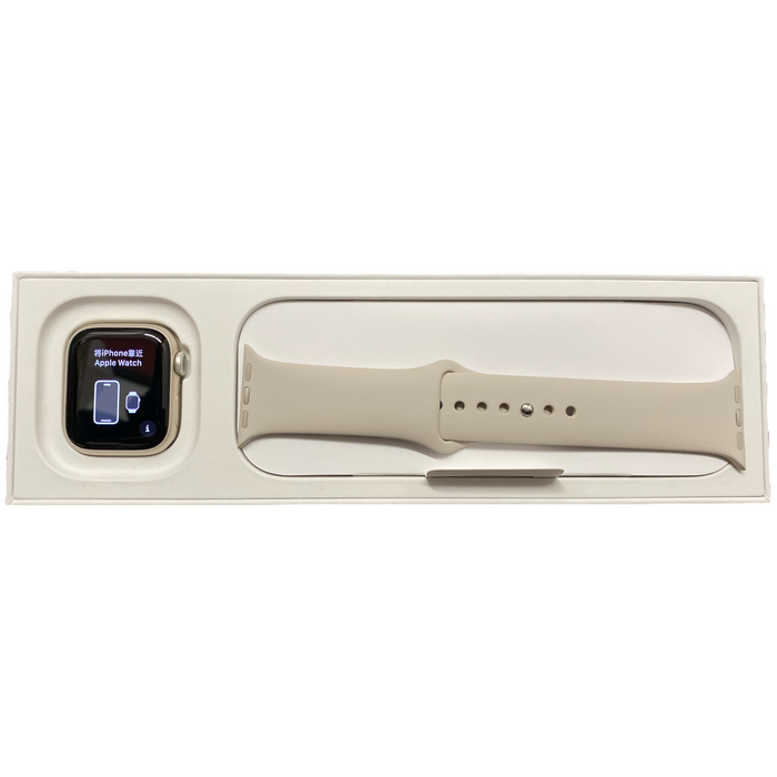 Apple Watch Series 9 GPS 41mm Starlight Aluminum Case with Starlight Sport Band