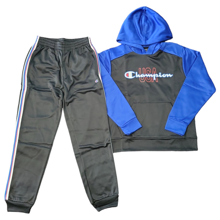 Champion Athleticwear Boy's Logo Pullover Hoodie & Jogger, 2 Piece Set